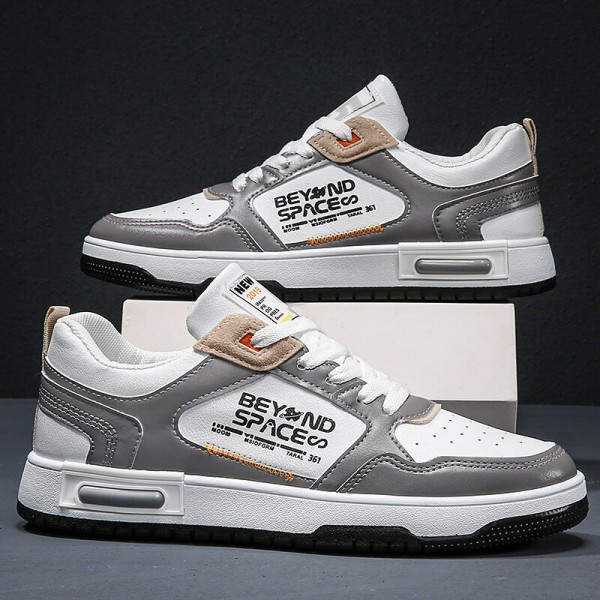 Men Stylish Non Slip Breathable Pattern Splicing Casual Board Shoes Sneakers 
